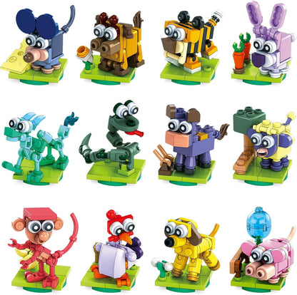 Easter Animals Mini Building Set (12 Pack)