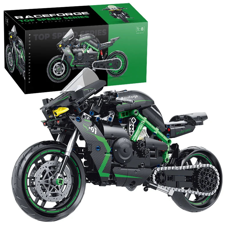 Classic City Racing Motorcycle 1:8 (Style 4)