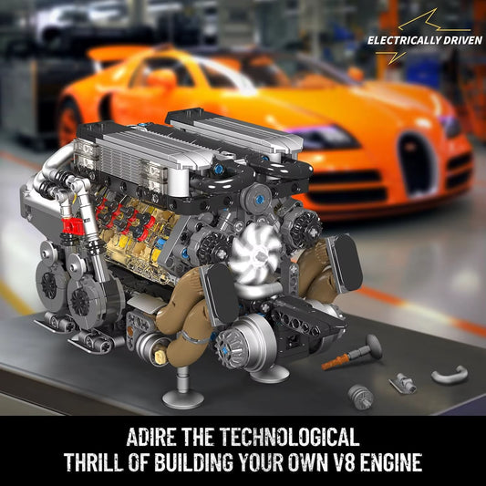 W16 16-Cylinder Engine Model Kit (952+ Pcs)