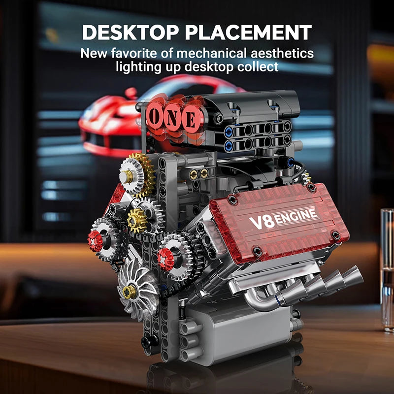 V8 Engine Motorized Model (DIY Edition)
