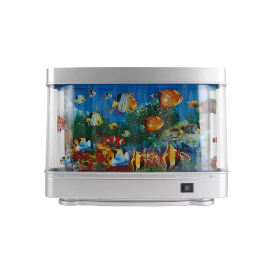 Tropical Aquarium Night Light — Virtual Ocean Motion Lamp for Kids & Pets